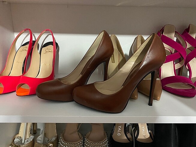 Zara Zara koyu kahve stiletto