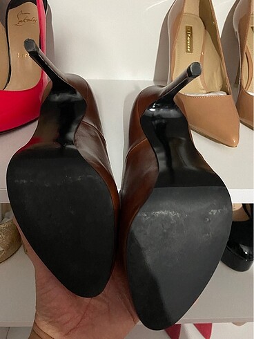 37 Beden Zara koyu kahve stiletto