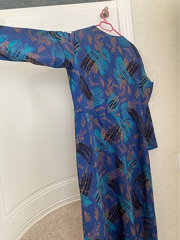 46 Beden lacivert Renk Vintage elbise