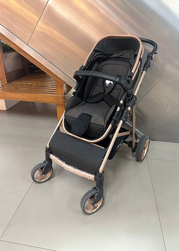Diğer Beden Kiwi City Way 5 in 1 Bebek Arabası Siyah