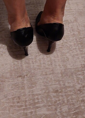 38 Beden siyah Renk Stiletto ayakkabı