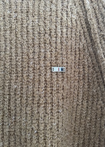 Kahverengi Boğazlı Kadın Triko Kazak - Görsel 2