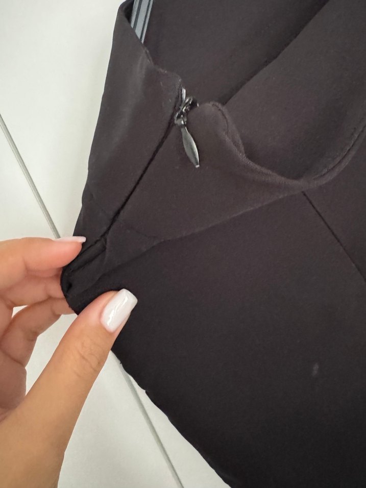 Siyah Kadın Midi Mini Etek - Görsel 3