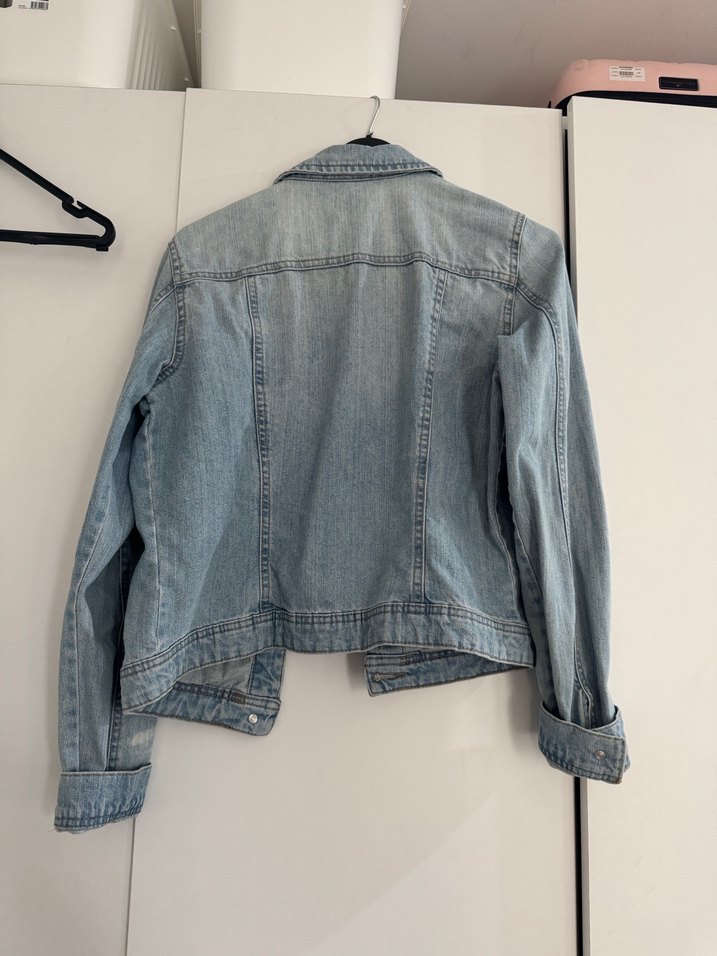 Kadın Denim Ceket Düğmeli - Görsel 2