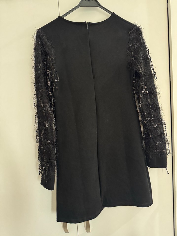 Siyah Kadın mini Elbise - Görsel 3