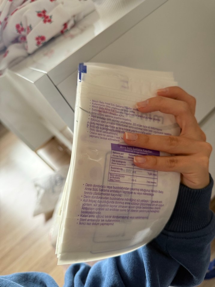 Minich Baby Anne Sütü Saklama Poşeti - Görsel 3