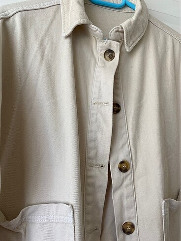 Zara Krem gabardin ceket
