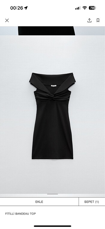 xs Beden siyah Renk Zara elbise
