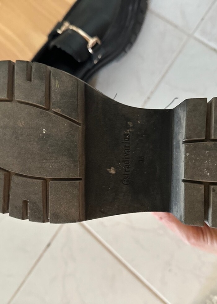 Stradivarius siyah loafer ayakkabı - Görsel 4