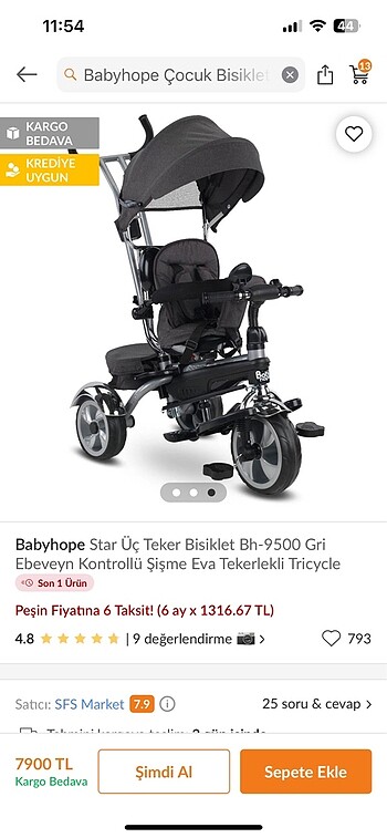 Babyhope bisiklet