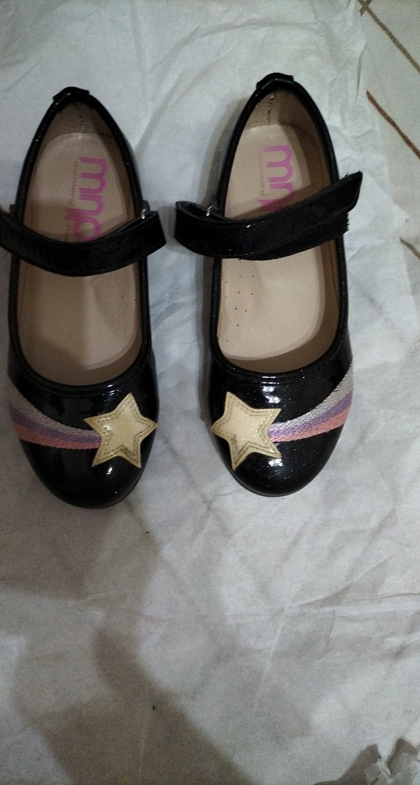 Kız Çocuk Siyah Tokalı Babet Ayakkabı - Görsel 2