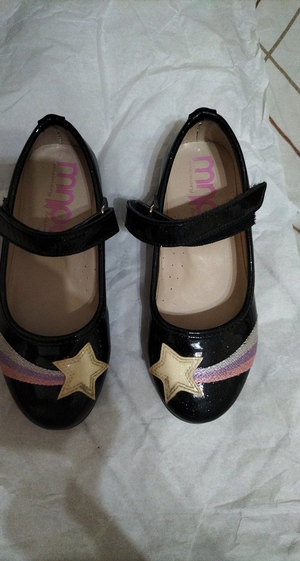 Kız Çocuk Siyah Tokalı Babet Ayakkabı - Görsel 3