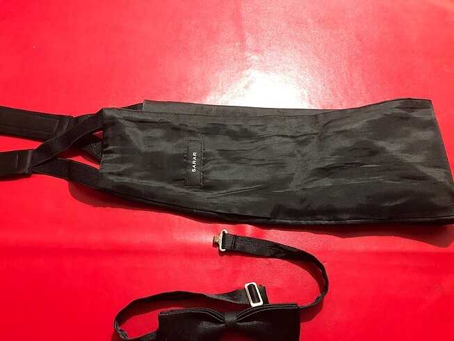 Sarar damatlık kuşak ve papyon - Görsel 2