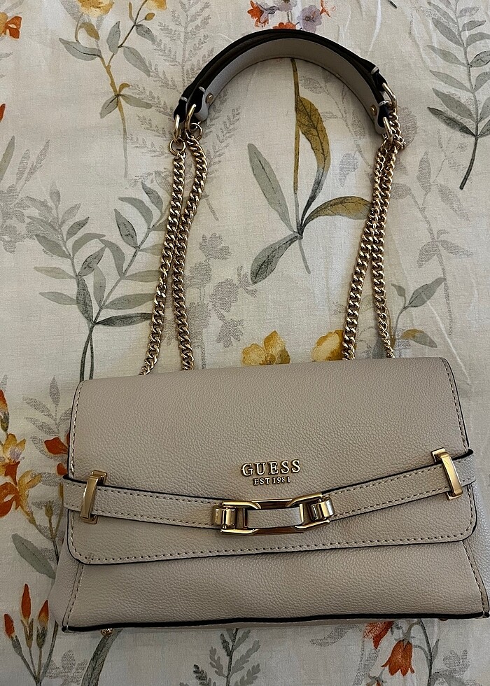 Guess bej çanta - Görsel 4
