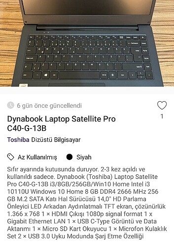  Beden Dynabook (toshiba) laptop