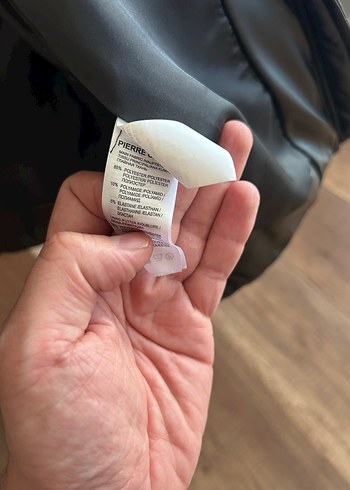 Kadın Siyah Deri Şişme Mont - Görsel 4