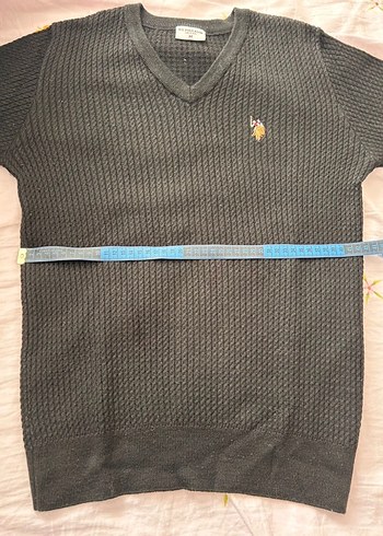 Siyah V Yaka Erkek Yün Kazak - Görsel 3