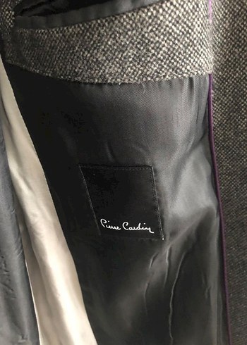 Gri Düğmeli Yün Erkek Kaban - Görsel 2