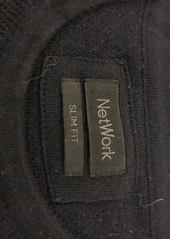 Uzun Kollu Lacivert Erkek Triko - Görsel 2