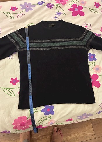 Uzun Kollu Lacivert Erkek Triko - Görsel 4