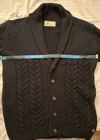 DS Damat Casual Lacivert Örgü Erkek Süveter Yüksek Yaka - Görsel 4