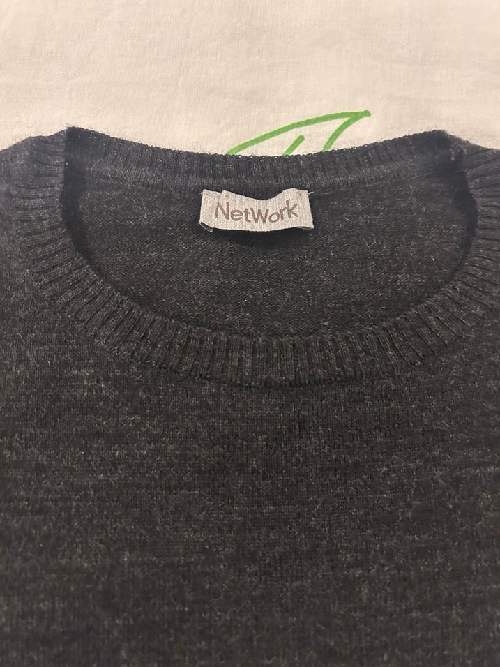 Gri Erkek  İnce Triko Kazak - Görsel 3