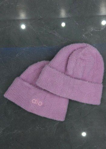 Pembe Kadın Örme Bere - Görsel 2