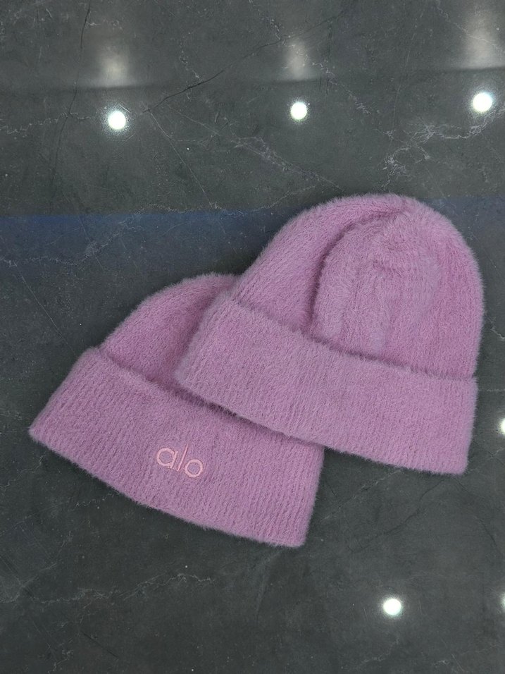 Pembe Kadın Örme Bere - Görsel 2