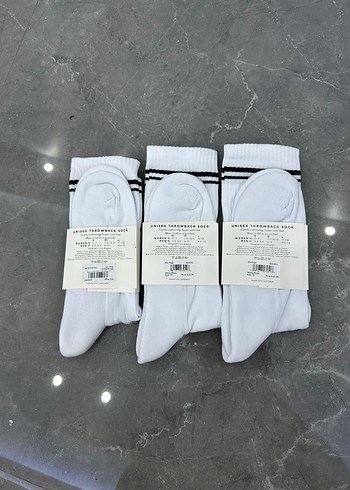 Alo Beyaz Midi Erkek Çorapları - Görsel 2