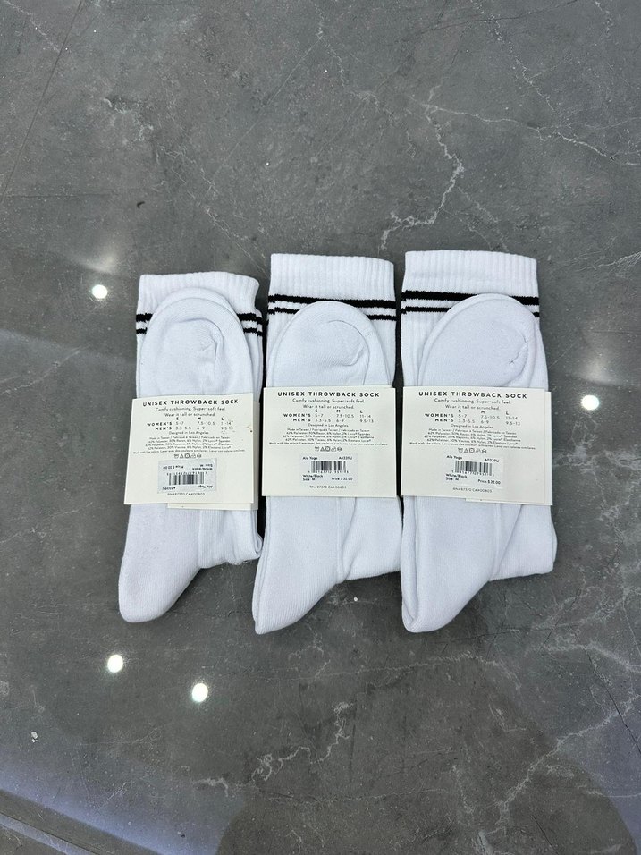 Alo Beyaz Midi Erkek Çorapları - Görsel 2