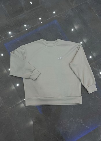 Beyaz Oversize Mini Sweatshirt - Görsel 4