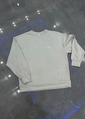Beyaz Oversize Mini Sweatshirt - Görsel 3