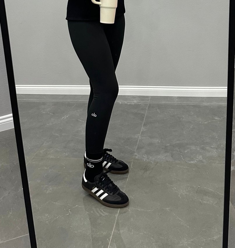 Siyah Elastik Kadın Spor Tayt - Görsel 4