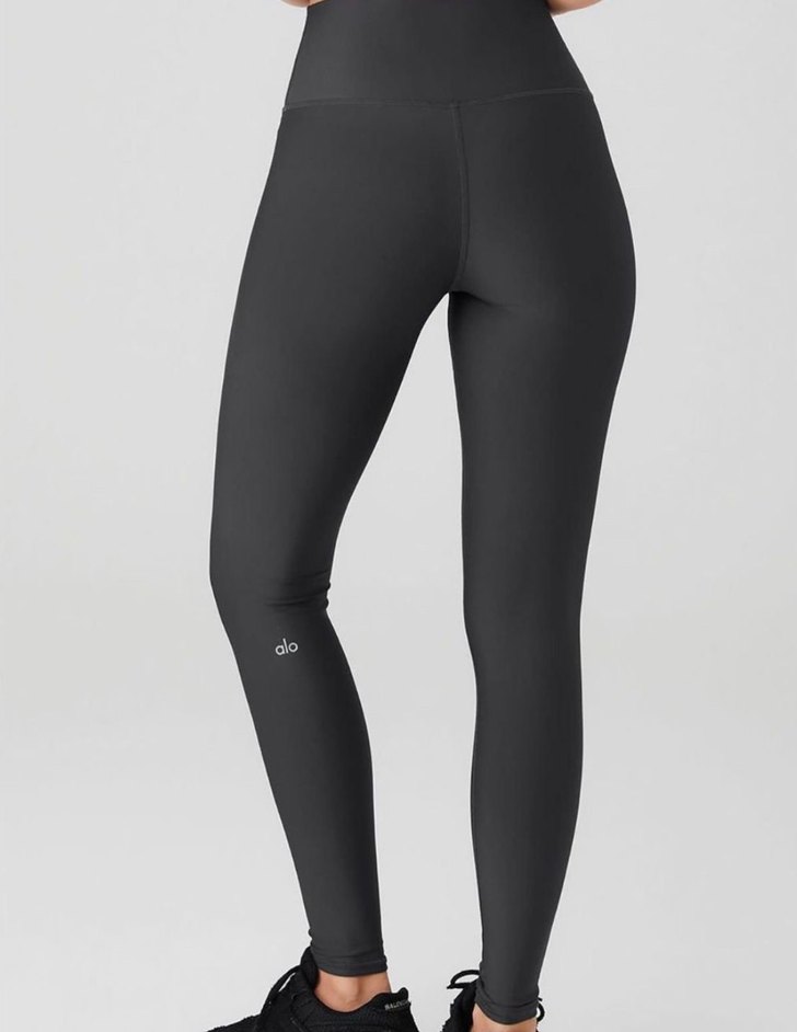 Siyah Elastik Kadın Spor Tayt - Görsel 2