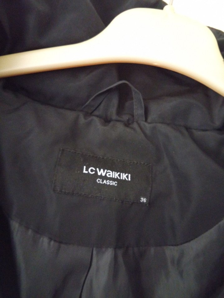 Siyah Kadın Midi Kaban Kürklü Detaylı - Görsel 2