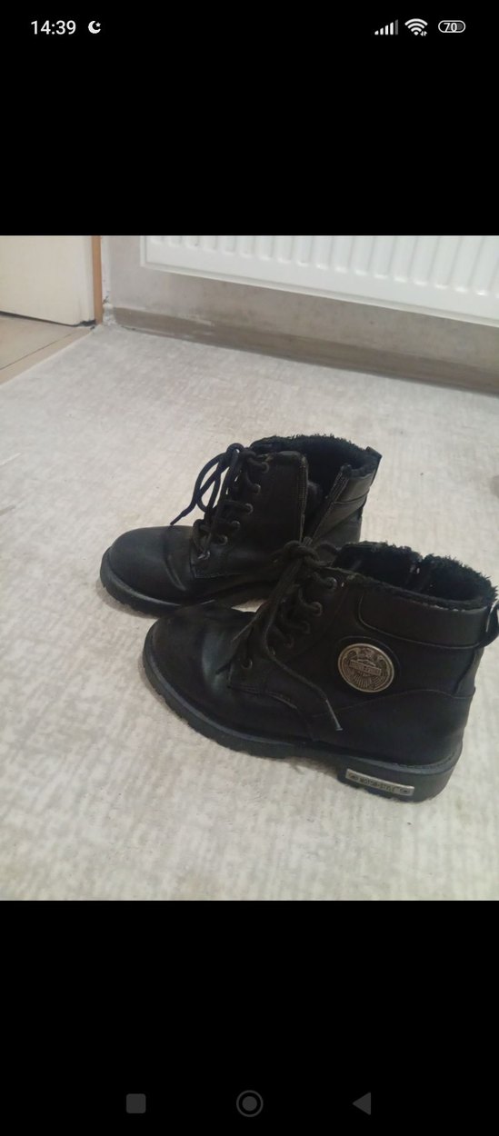 Kemer Detaylı Siyah Goth Bot - Görsel 3