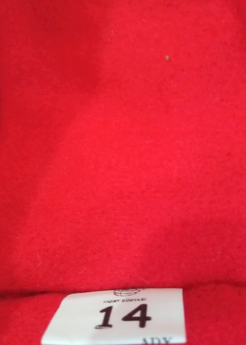 Kız Çocuk Kırmızı Kapüşonlu Fermuarlı Mont - Görsel 3