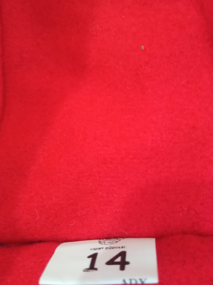 Kız Çocuk Kırmızı Kapüşonlu Fermuarlı Mont - Görsel 3