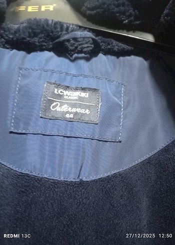 Kadın Mavi Kürklü Midi Kış Ceketi - Görsel 6