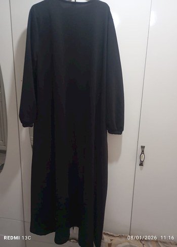 Siyah Uzun Kadın Kaban - Görsel 2