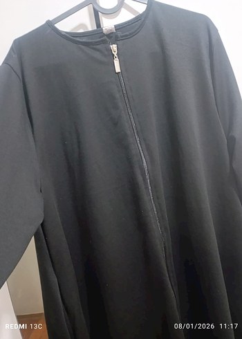 Siyah Uzun Kadın Kaban - Görsel 3