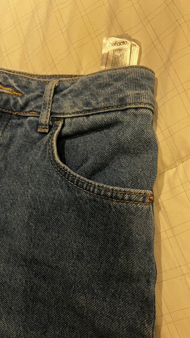 Mavi Denim Mini Etek - Görsel 3