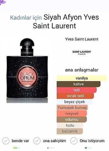  Beden Yves Saint Laurent Black Opium Muscent