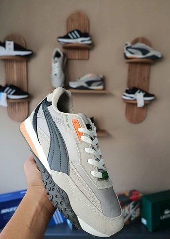 Puma Gri Bağcıklı Erkek Spor Ayakkabı