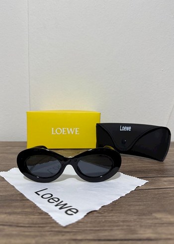 Kadın Siyah Parlak Loewe Güneş Gözlüğü - Görsel 5