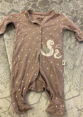 Civil Baskılı Bebek Kız Tulum - Görsel 3