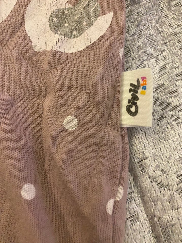 Civil Baskılı Bebek Kız Tulum - Görsel 5