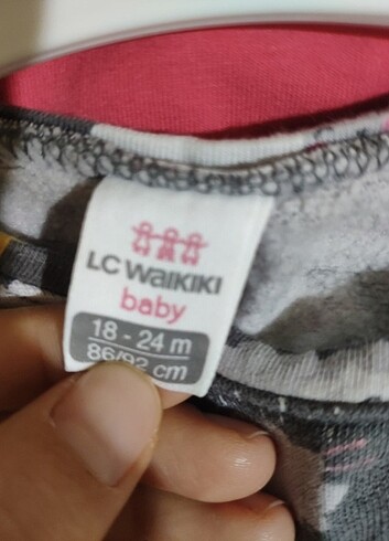18-24 Ay Beden LC Waikiki kız çocuk sweatshirt