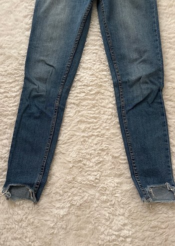 27 Beden mavi Renk Kadın Mavi Denim Dar Paça Kot Pantolon