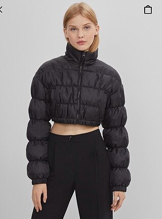 Bershka crop mont